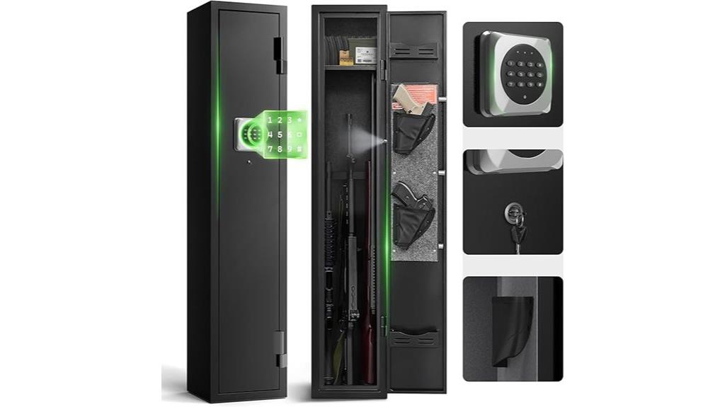 digital rifle and pistol safe