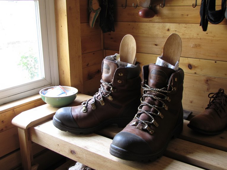 drying and storing boots