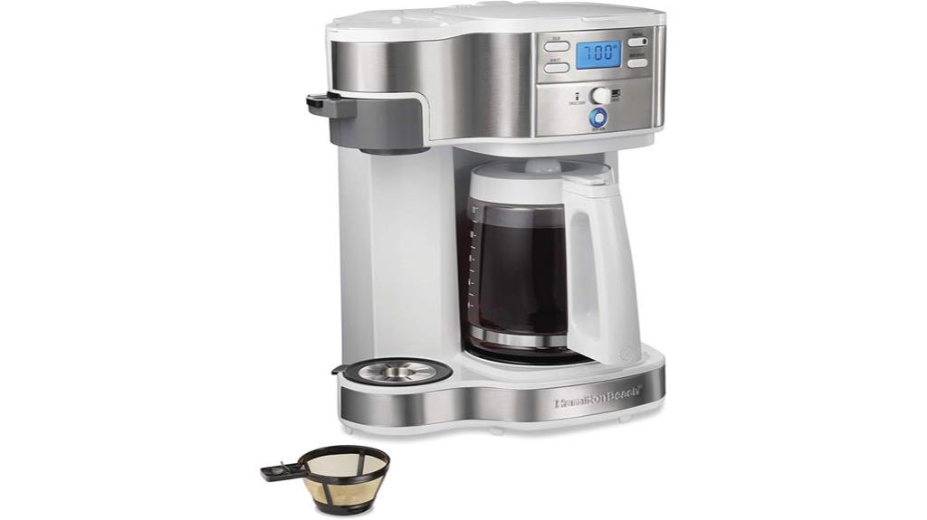 dual coffee brewing option