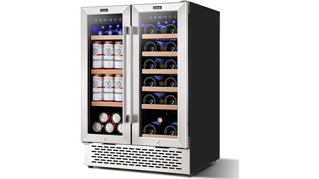 dual zone wine and beverage refrigerator