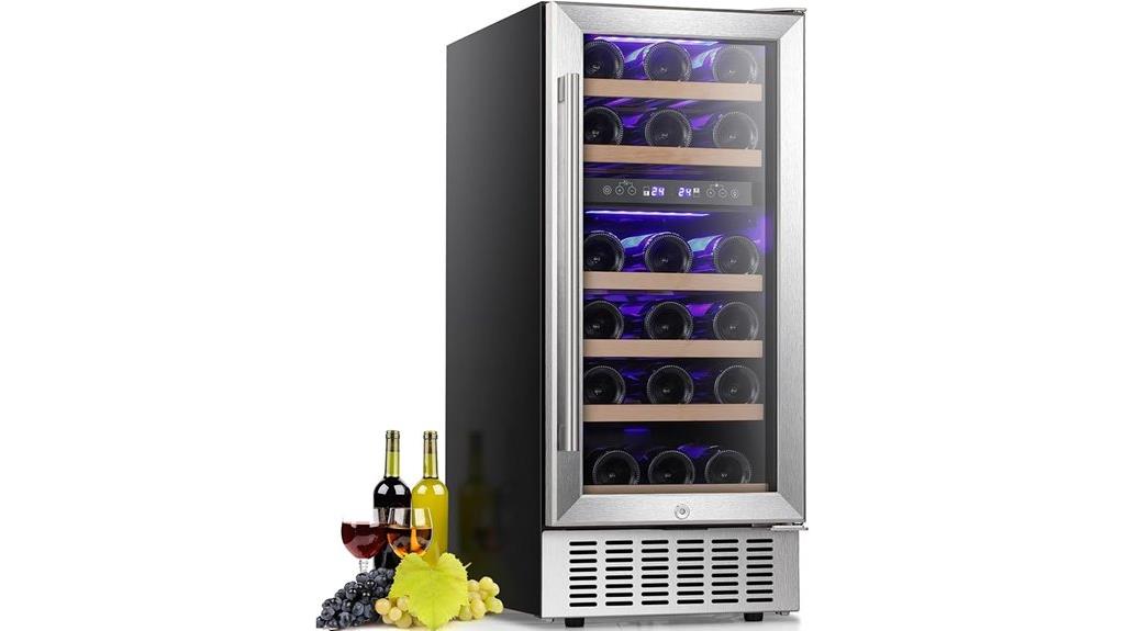 dual zone wine cooler