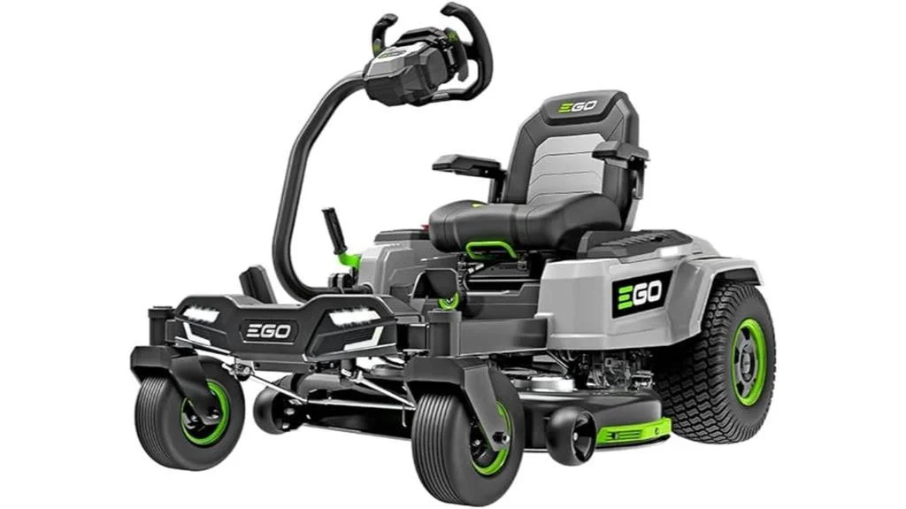 ego power zt4205s zero turn mower with e steer technology