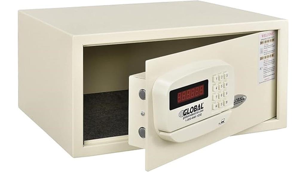electronic hotel safe dimensions