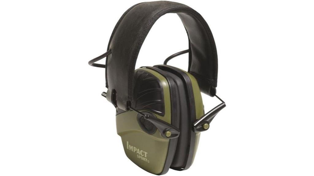 electronic shooting earmuff device