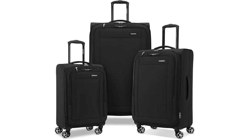 expandable softside luggage set