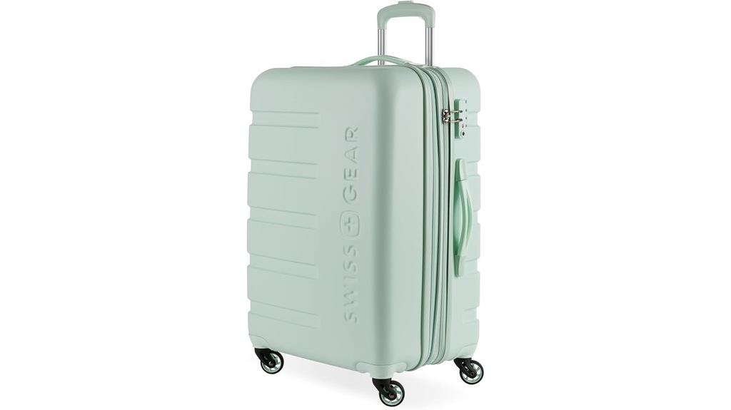 expanding hardside spinner luggage