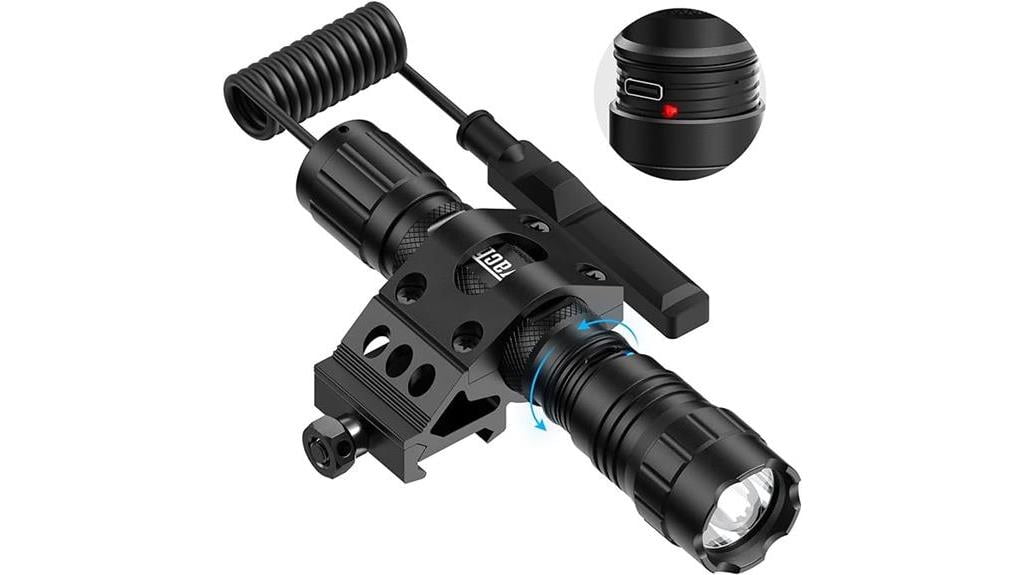 feyachi 1500 lumen tactical flashlight