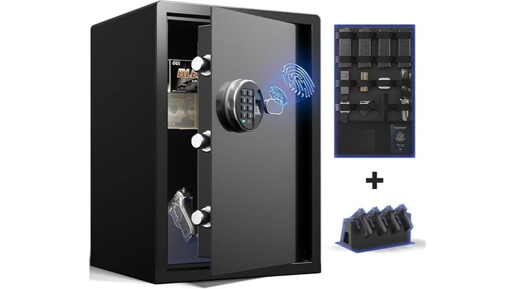 fingerprint and keypad safe