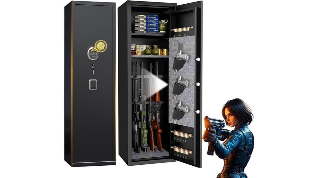 fingerprint gun safe security