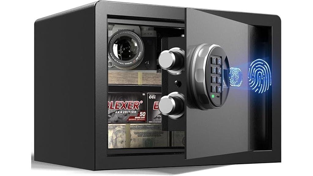 fingerprint secured biometric safe