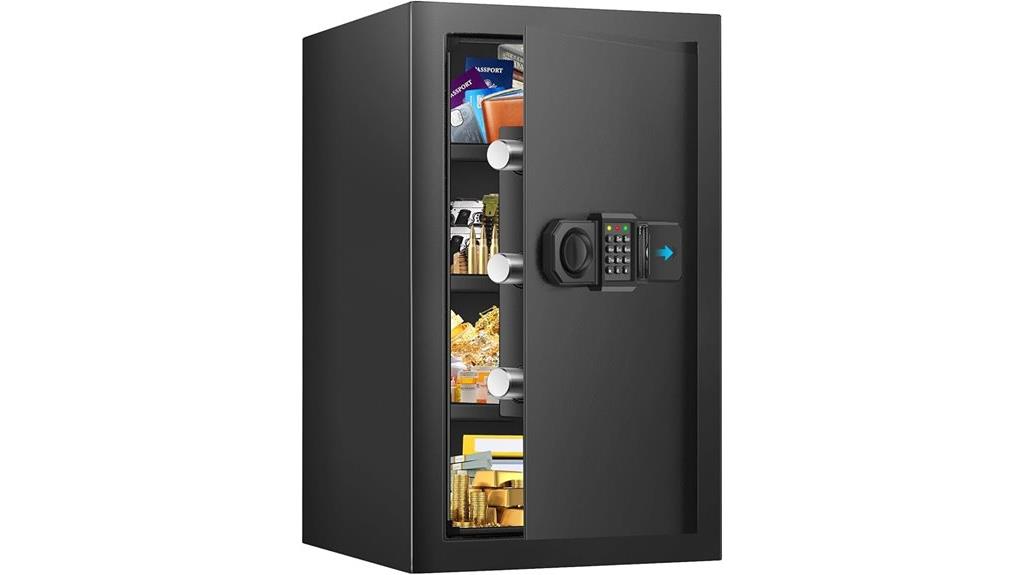 fireproof safe with keypad