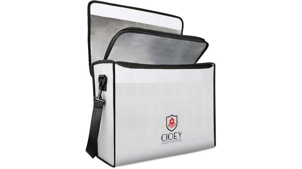 fireproof waterproof document bag