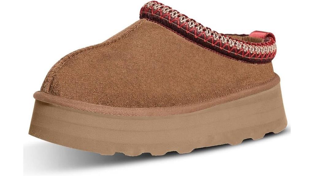 fleece lined platform mini boots