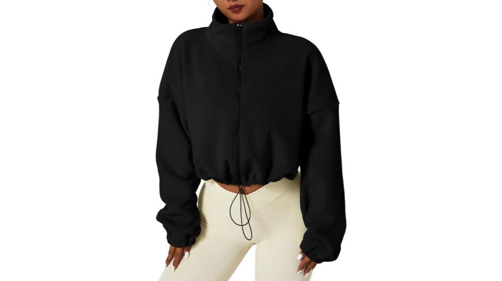 fleece short jacket for women