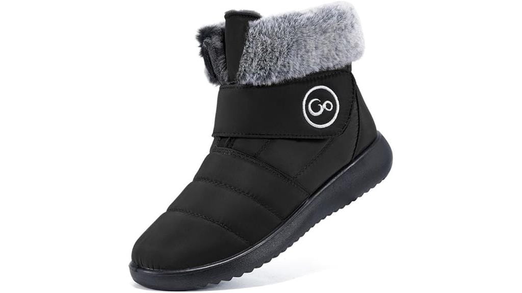 fur lined waterproof booties