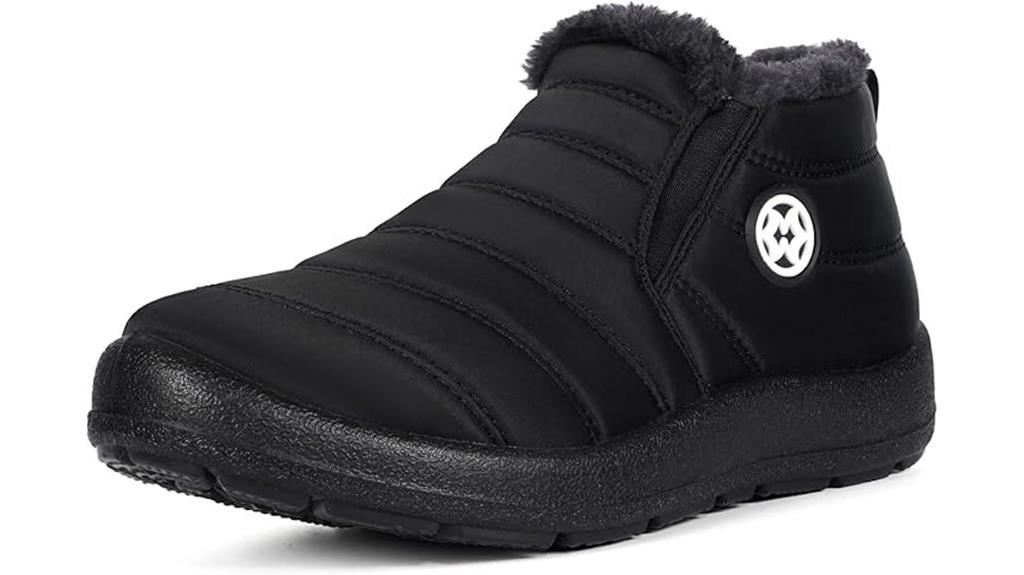 fur lined winter ankle boots