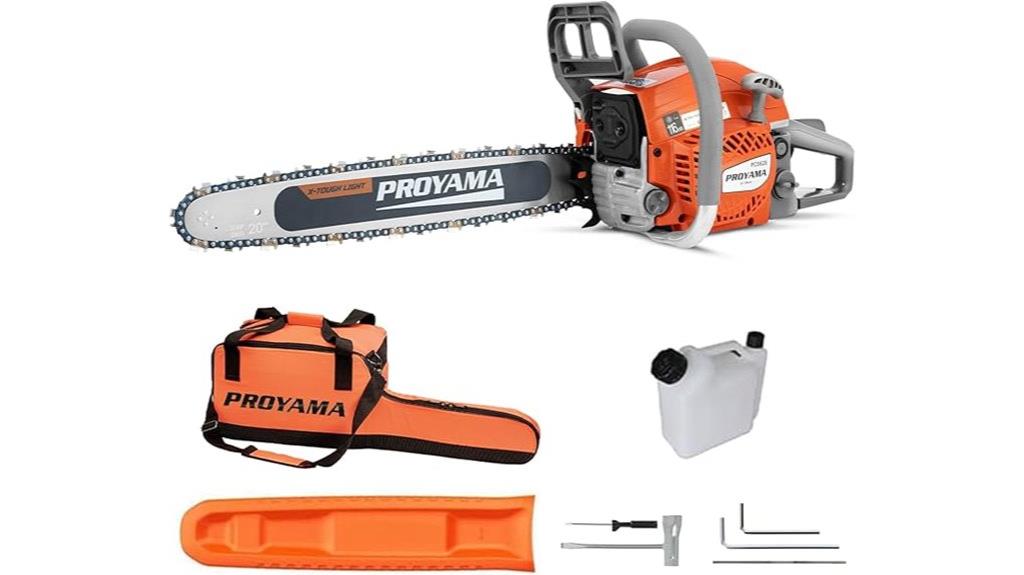 gas chainsaw 20 inch