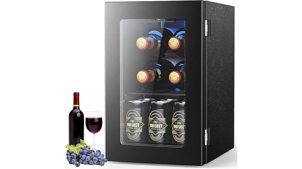 glass door wine cooler