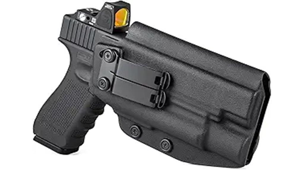 glock holster with flashlight