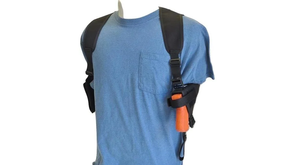 glock shoulder holster with double magazine pouch