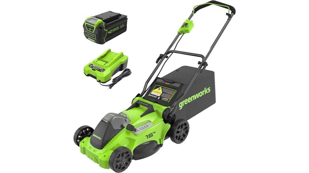 greenworks 40v brushless cordless lawn mower