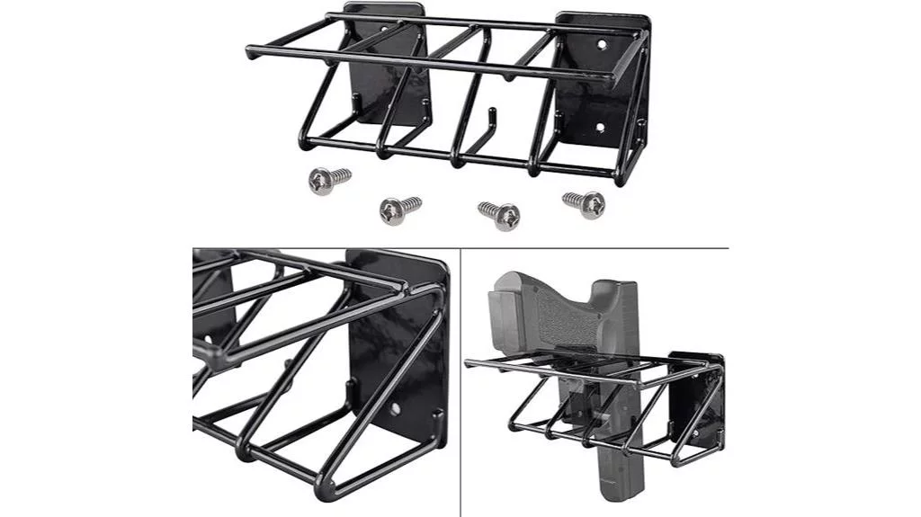 gun rack for multiple pistols