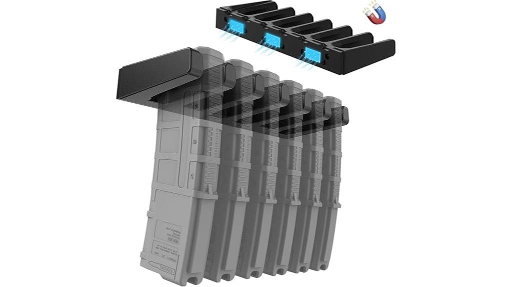 gun safe magazine holder