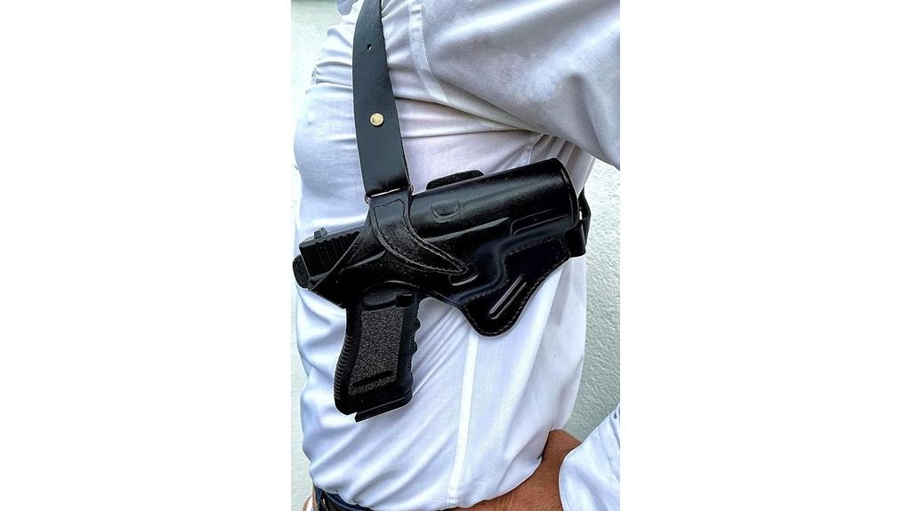 handmade leather shoulder holster