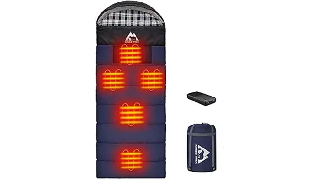 heated sleeping bag with battery pack