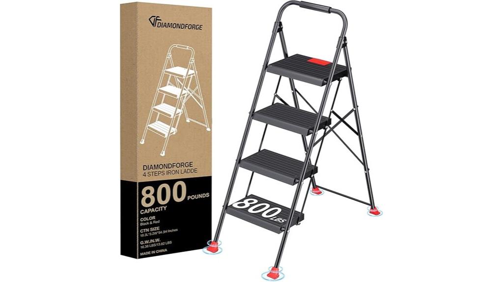 heavy duty folding step stool