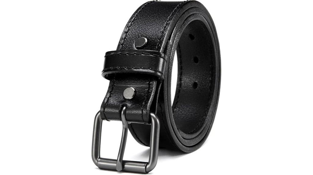 heavy duty leather belt