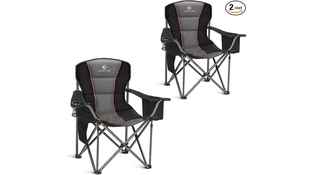 heavy duty oversized camping chair