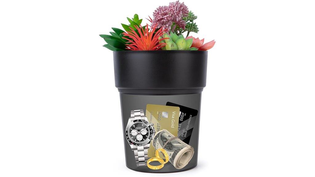hidden storage flower pot