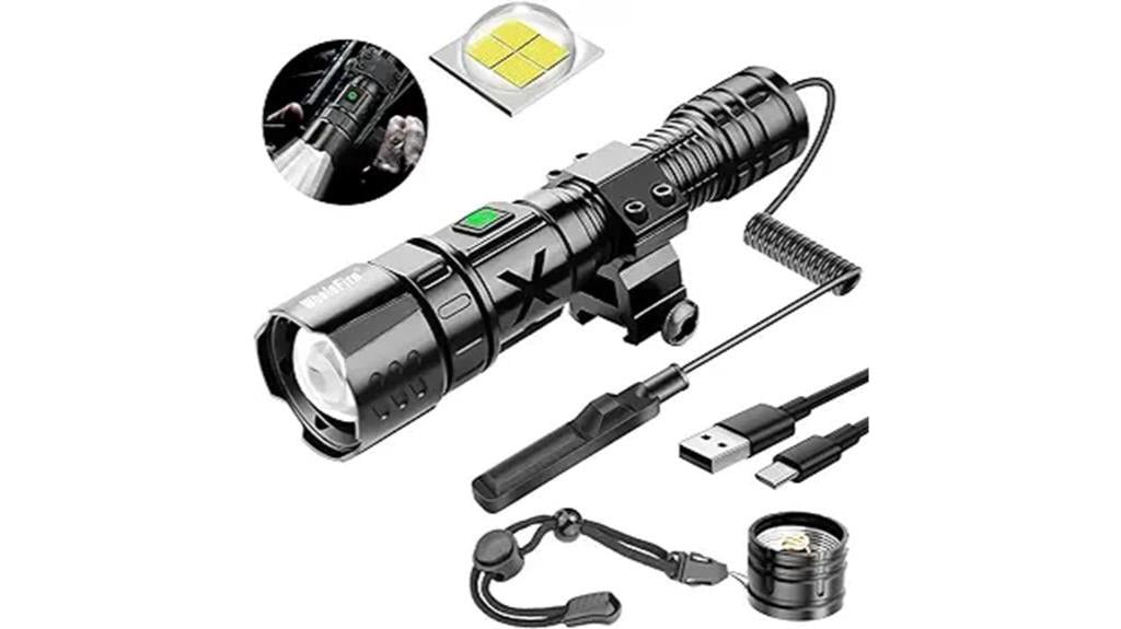 high lumens rifle flashlight