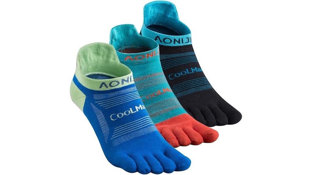 high performance toe socks