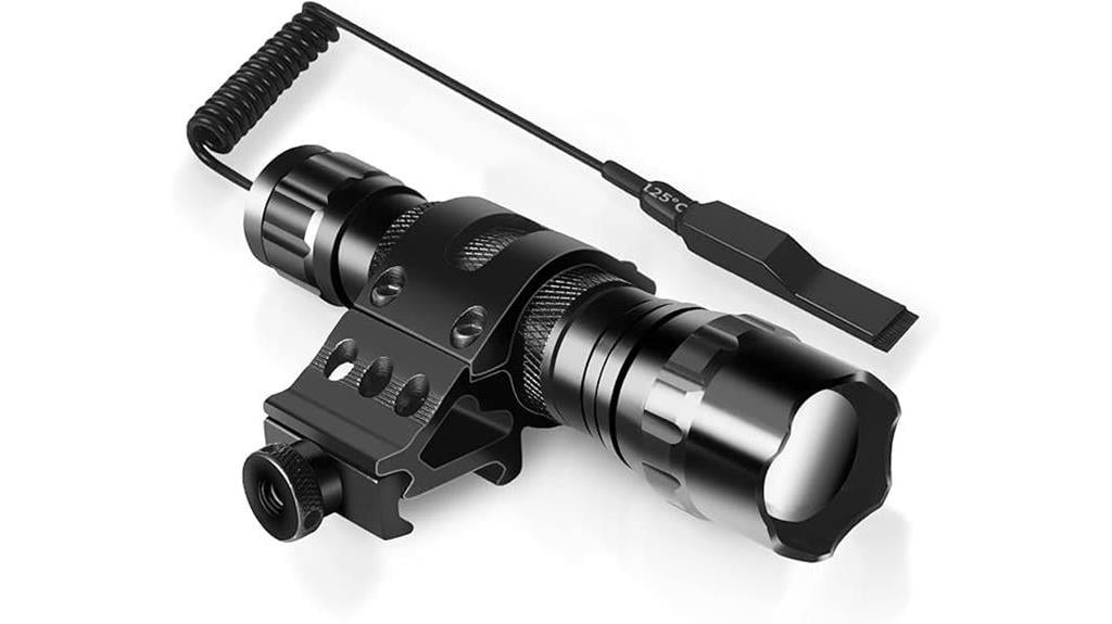 high powered tactical flashlight with pressure switch