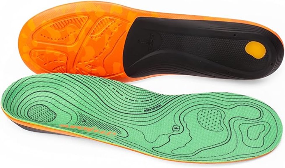 hiking support orthotic insoles