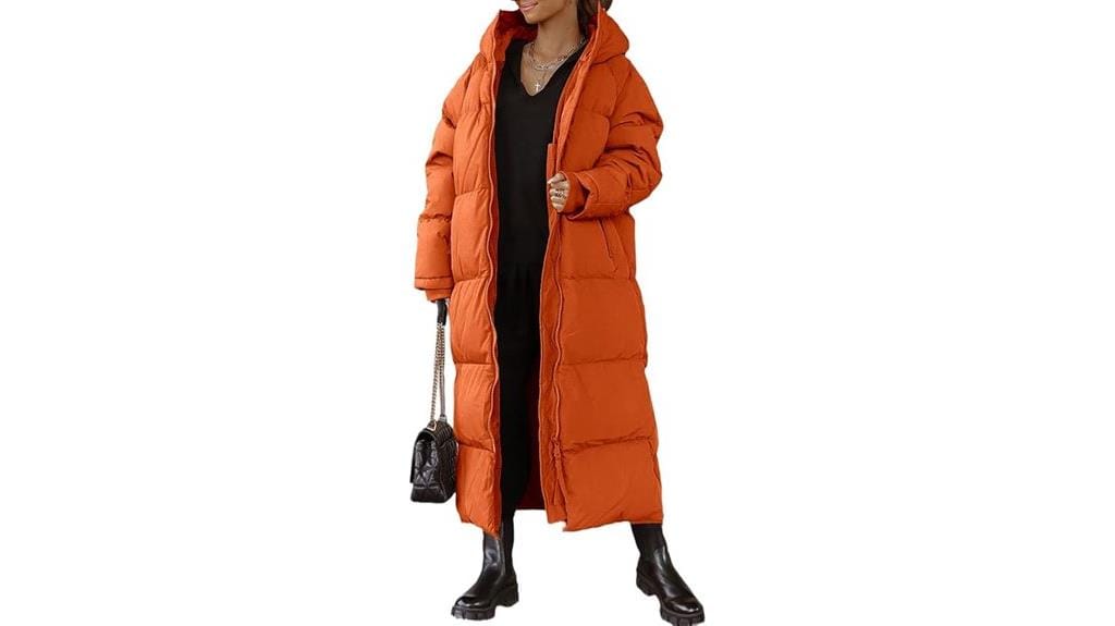 hooded quilted puffer coat
