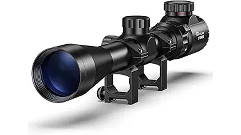 illuminated rifle scope optics