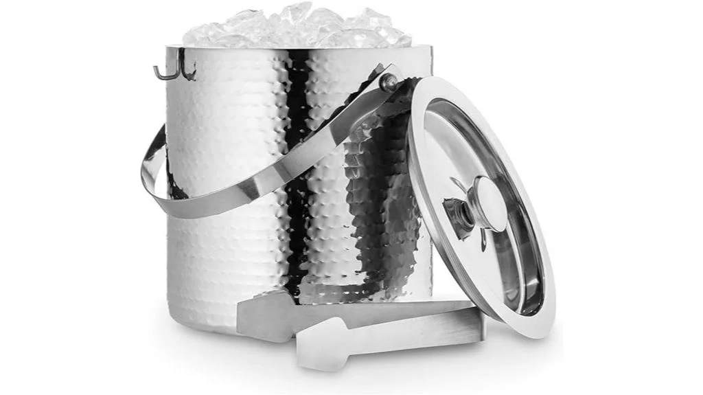 insulated double wall ice bucket
