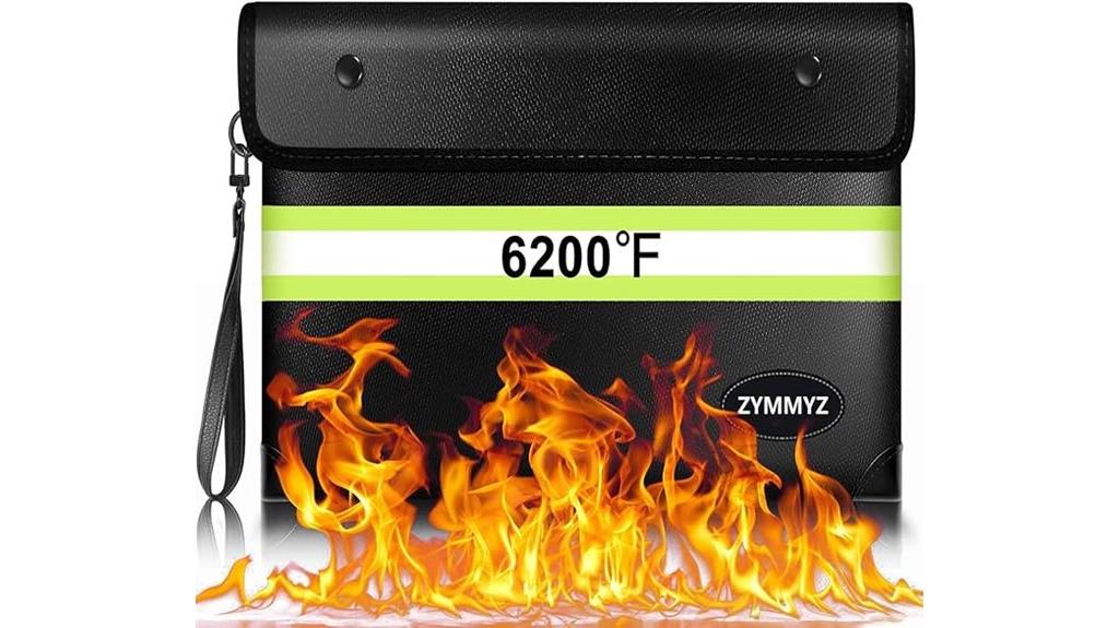 insulated fireproof money bag