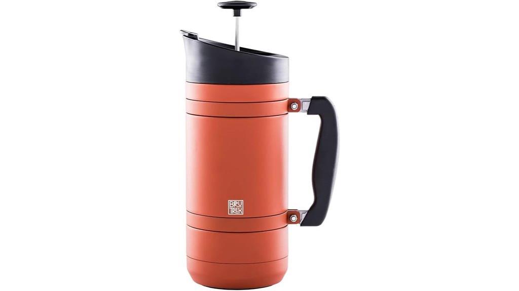 insulated stainless steel coffee press