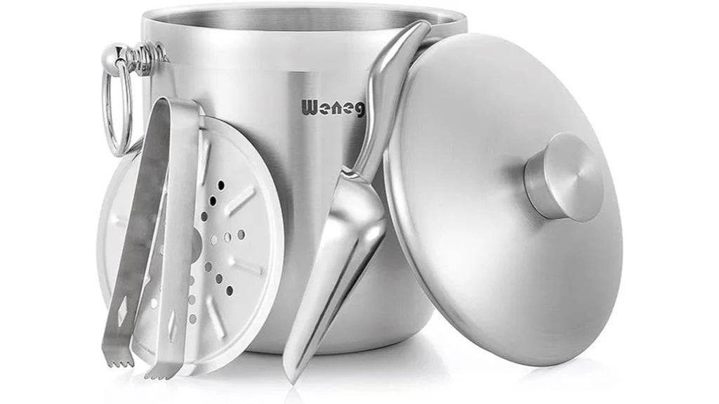 insulated stainless steel ice bucket