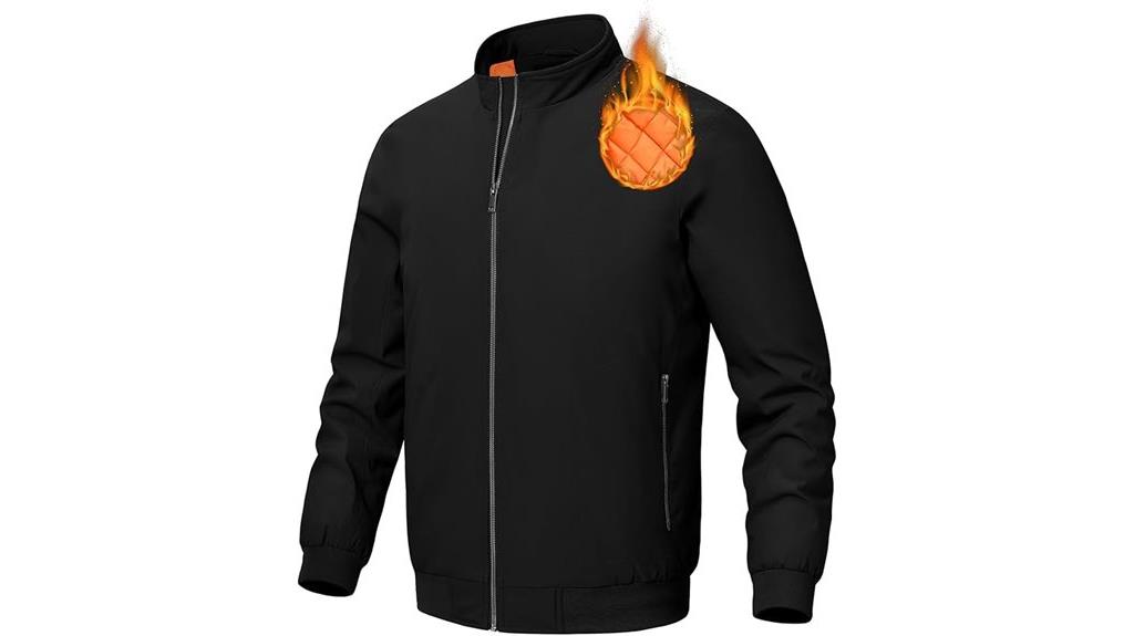 insulated winter bomber jacket