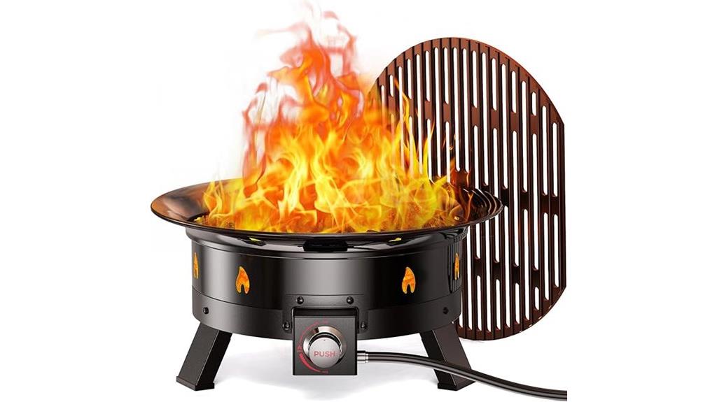 large propane fire pit