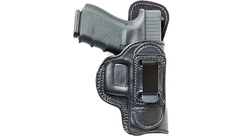 leather iwb holster for browning hi power 1911