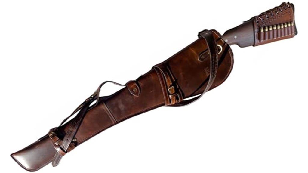leather rifle scabbard zipper