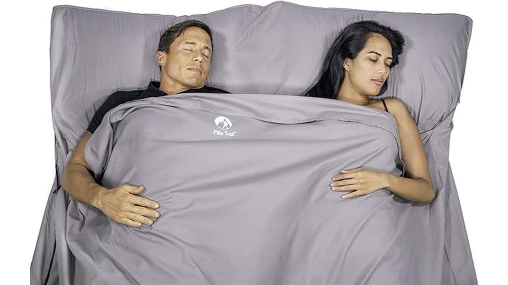 lightweight compact sleeping bag liner