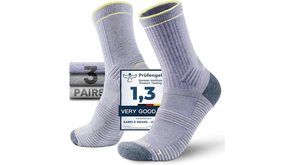 lightweight moisture wicking hiking socks