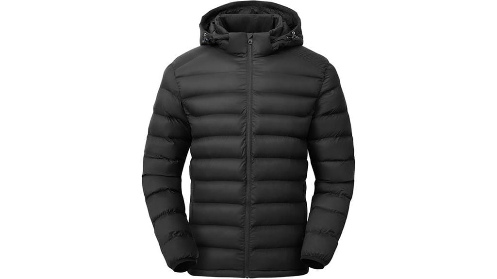 lightweight puffer jacket hood